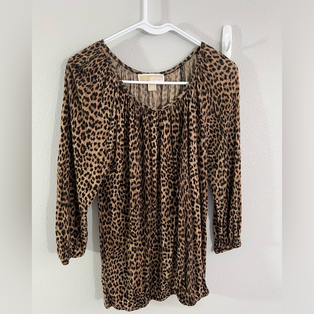 Michael Kors leopard shirt XS